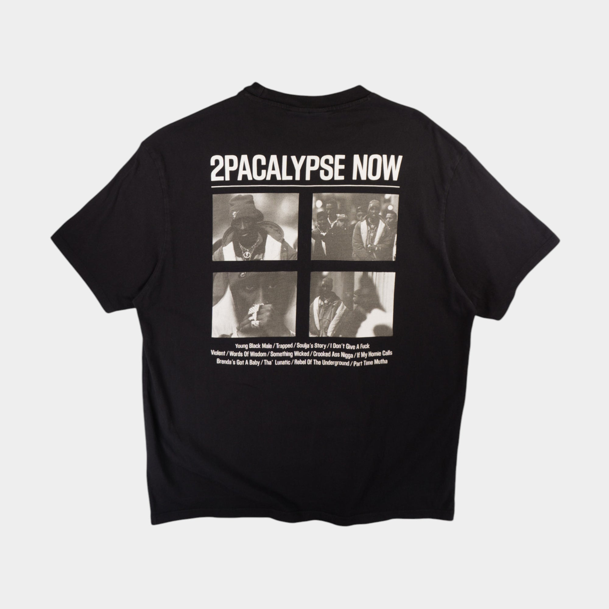 Bershka x 2Pac Черна Тениска