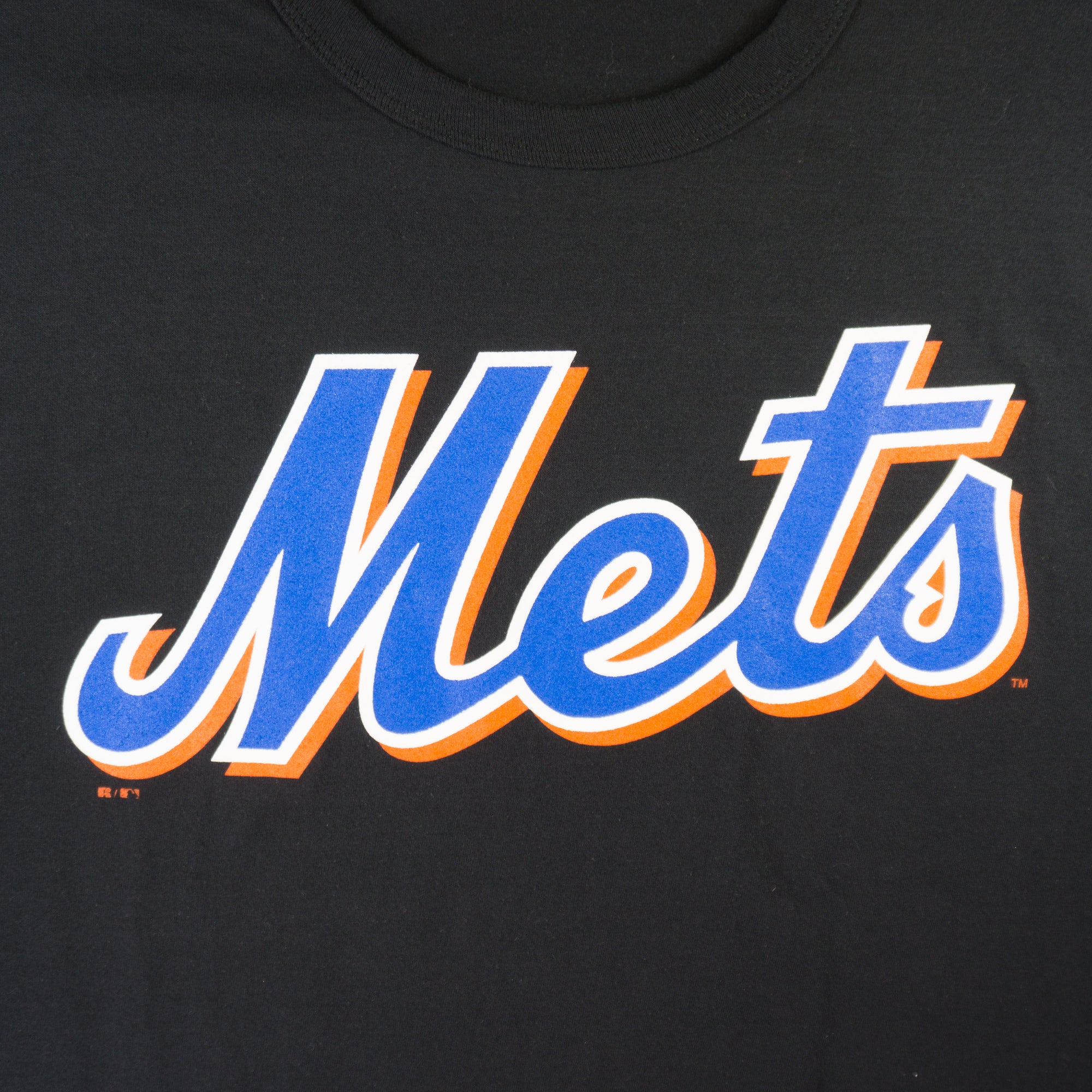 Russell Athletic Винтидж 2000-те Черна Тениска NY Mets
