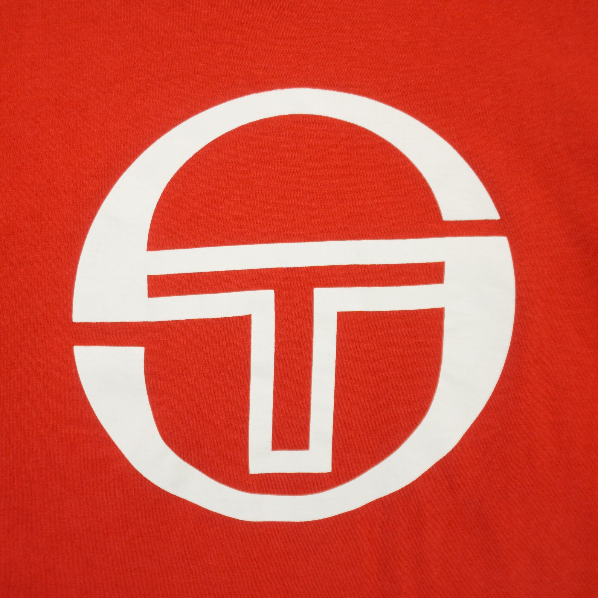 Sergio Tacchini Червена Тениска с Голямо Лого