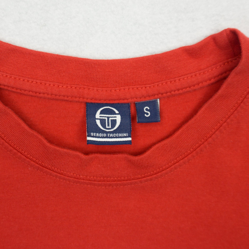 Sergio Tacchini Червена Тениска с Голямо Лого