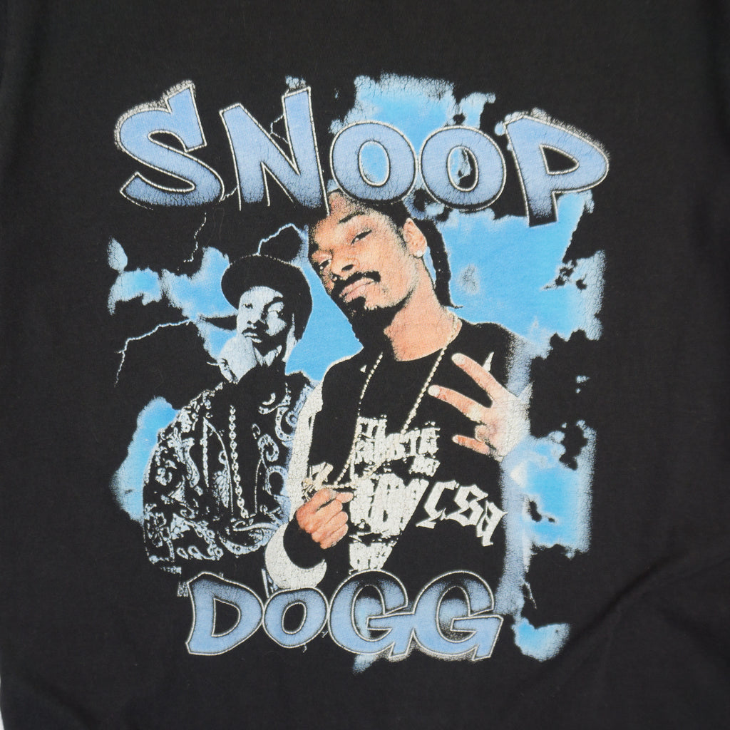 Fruit of the Loom Snoop Dogg Черна Тениска с Графика