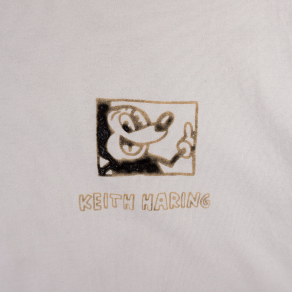 Disney Mickey Mouse x Keith Haring Бяла Тениска с Графика