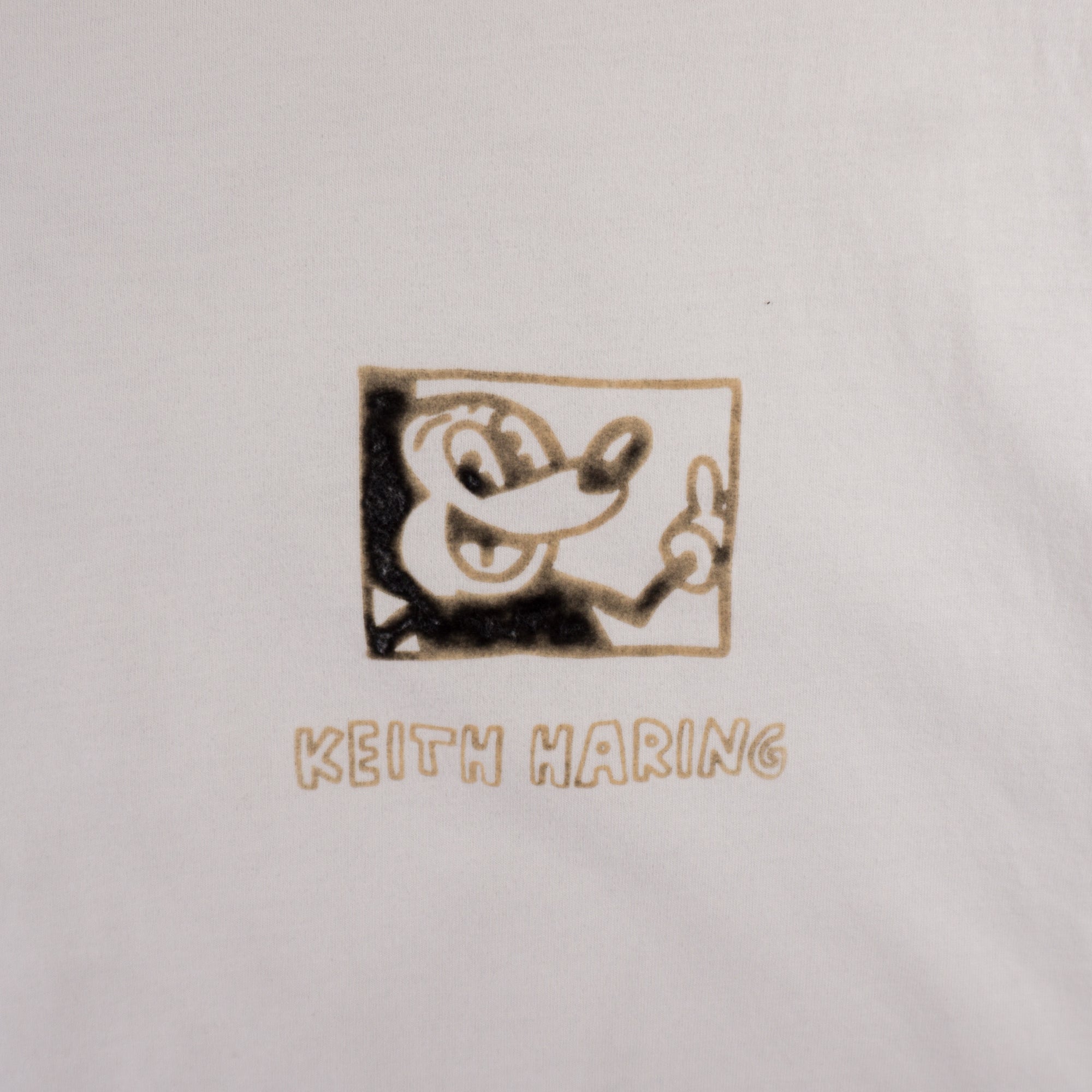 Disney Mickey Mouse x Keith Haring Бяла Тениска с Графика