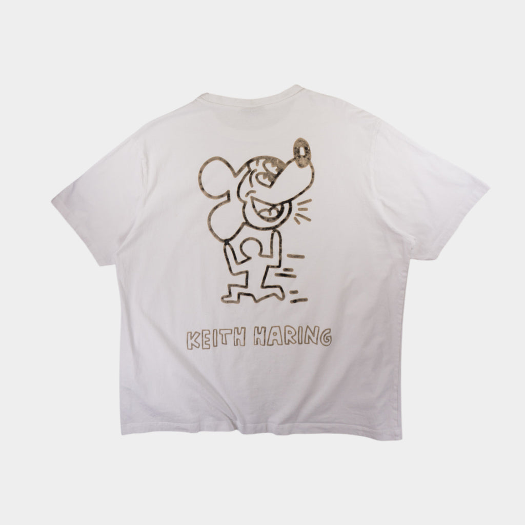 Disney Mickey Mouse x Keith Haring Бяла Тениска с Графика