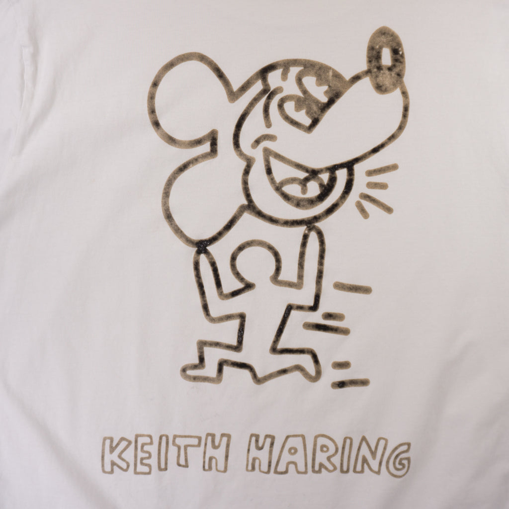 Disney Mickey Mouse x Keith Haring Бяла Тениска с Графика
