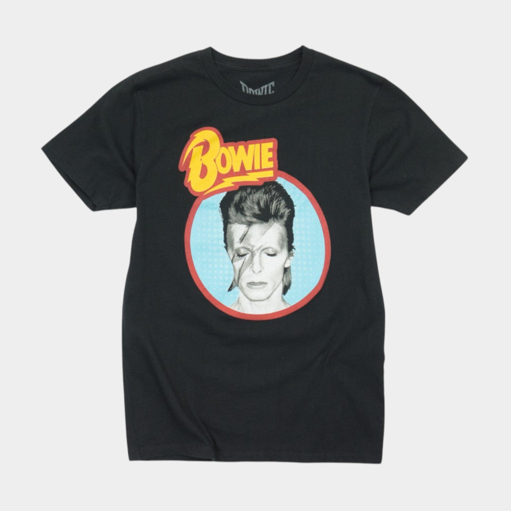 David Bowie Черна Тениска с Графика