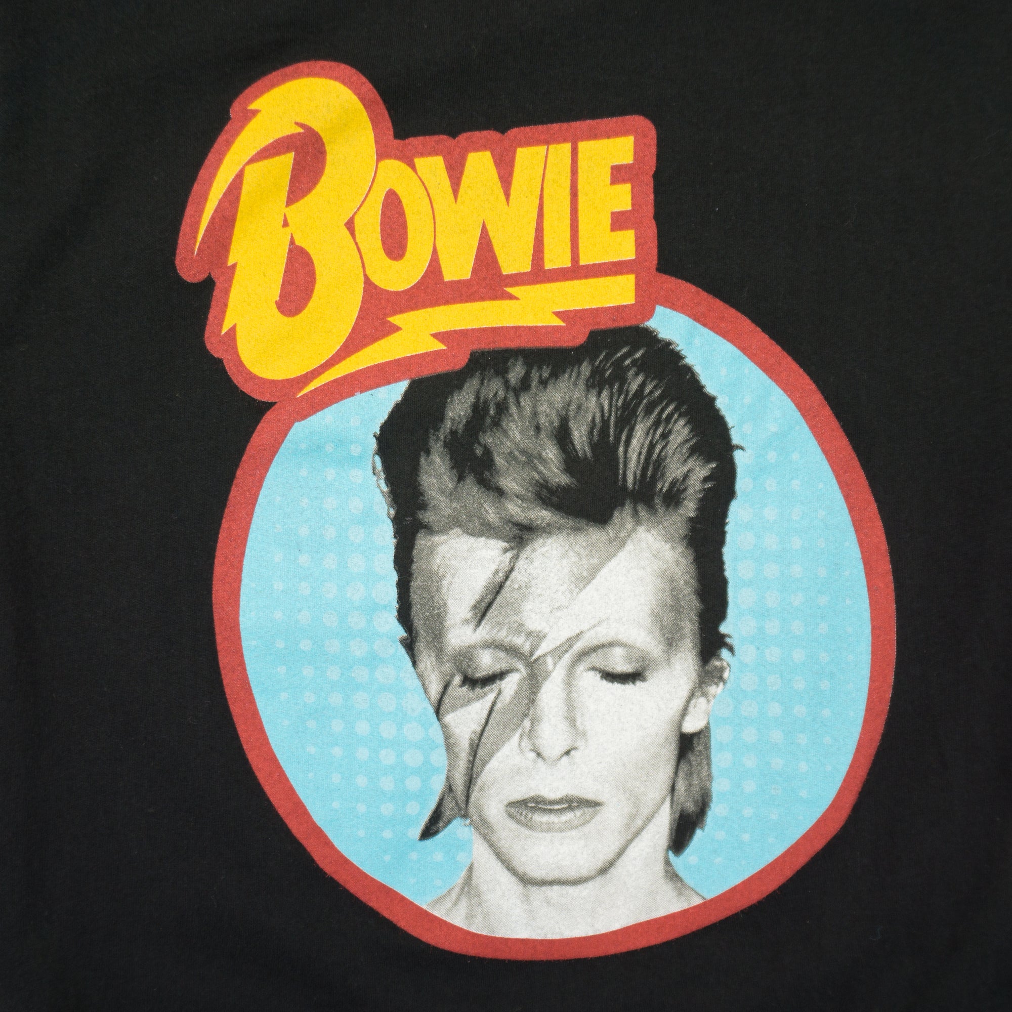 David Bowie Черна Тениска с Графика