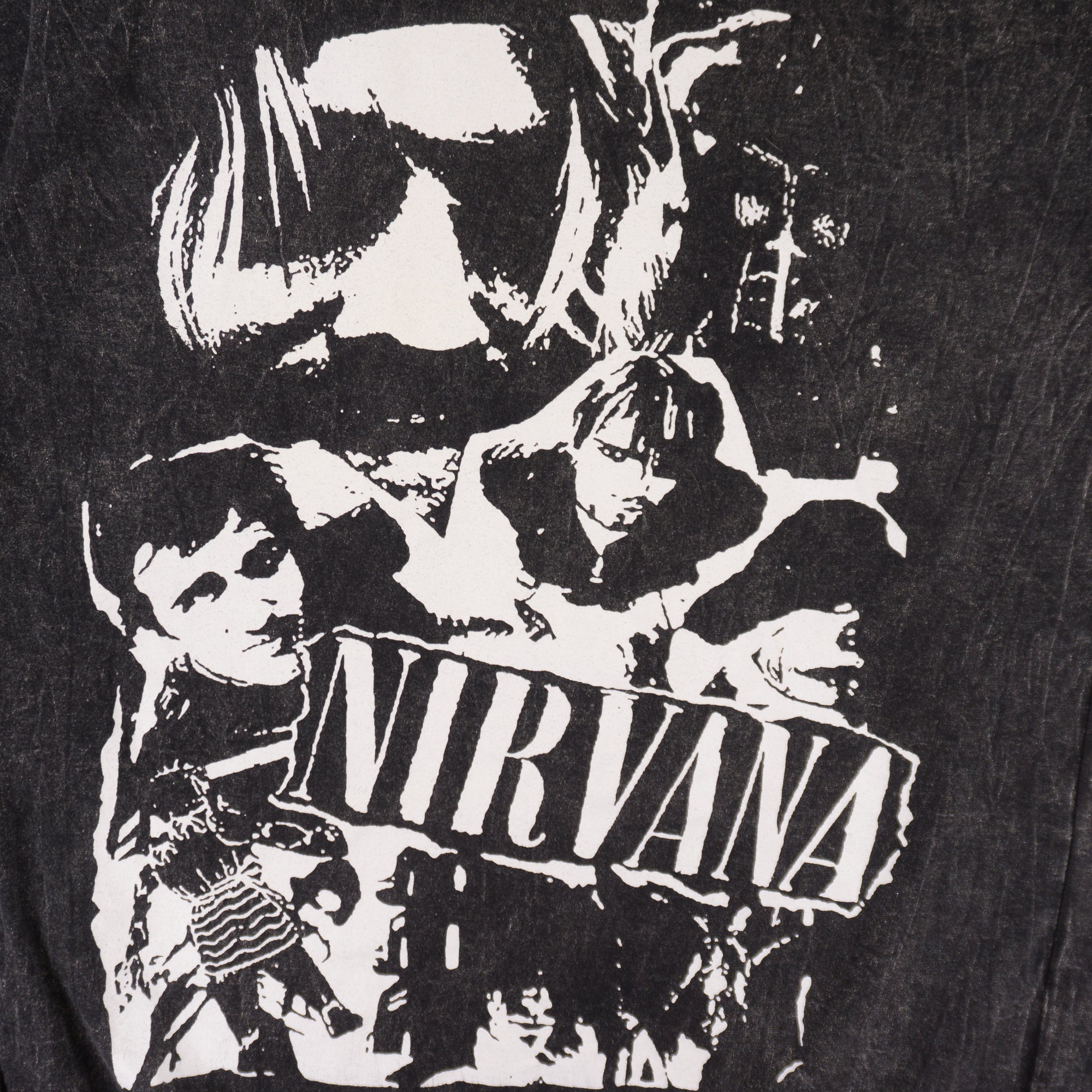 Zara x Nirvana Сива Тениска с Графика