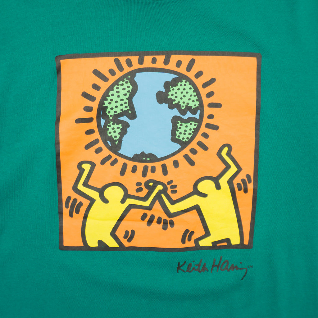 H&M X Keith Haring Зелена Тениска с Графика
