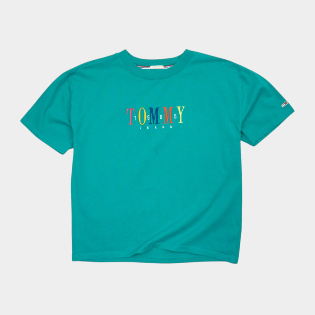 Tommy Hilfiger Синя Тениска с Бродирано Лого