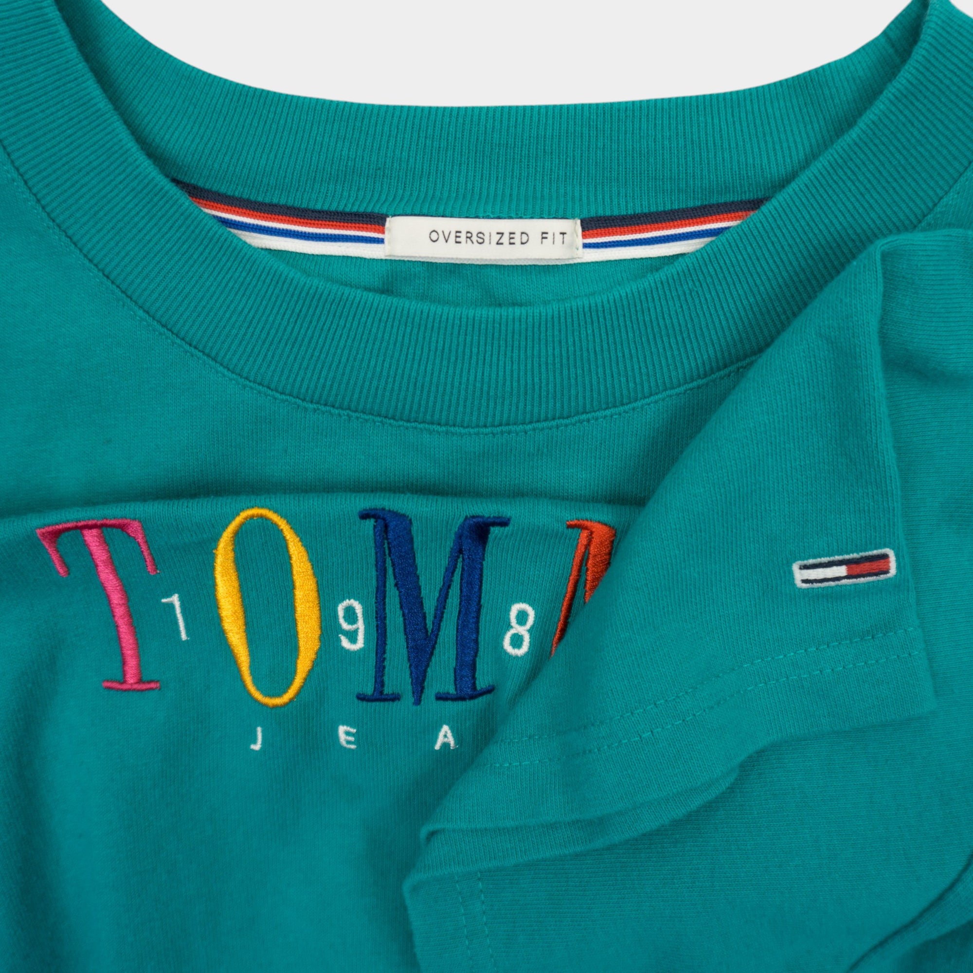 Tommy Hilfiger Синя Тениска с Бродирано Лого