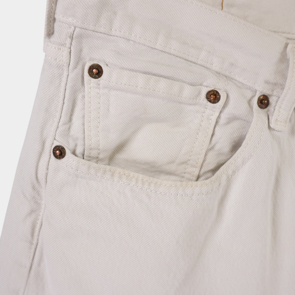Levi’s 501 Винтидж 2000-те Бели Къси Дънки