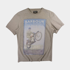Barbour Сива Тениска с Графика