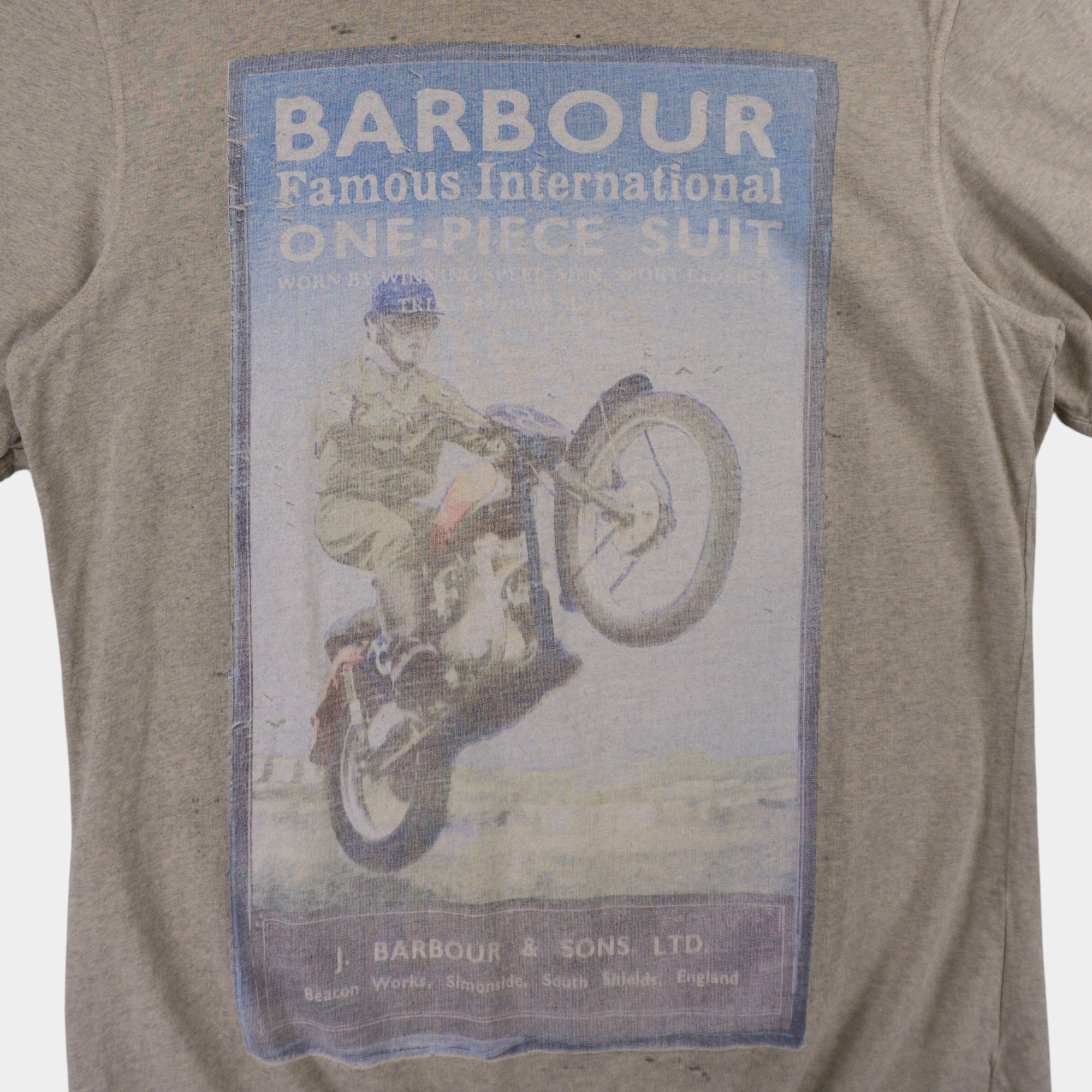 Barbour Сива Тениска с Графика