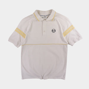 Sergio Tacchini Винтидж 2000-те Бяла Тениска с Яка