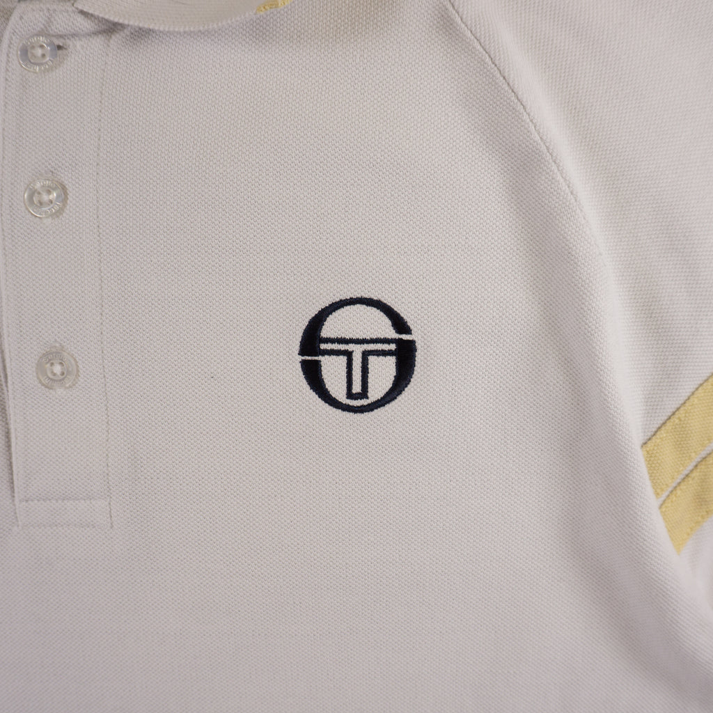 Sergio Tacchini Винтидж 2000-те Бяла Тениска с Яка