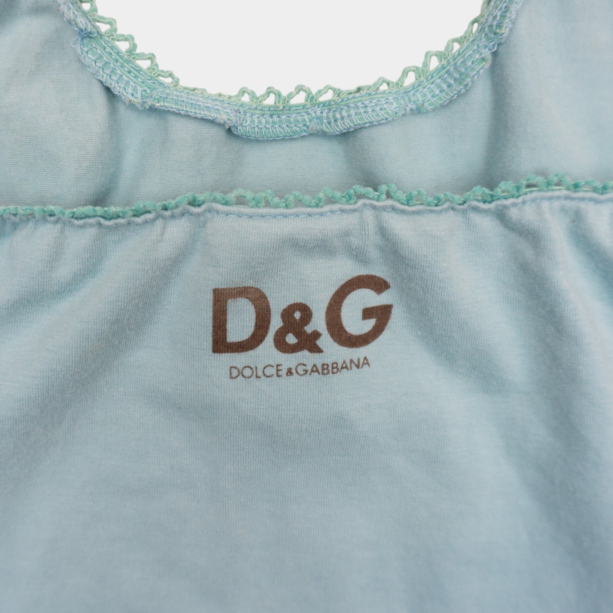 Dolce & Gabbana Y2K Vintage Син Потник