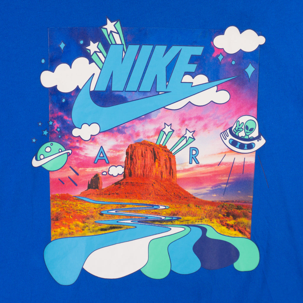 Nike Синя Тениска с Графика