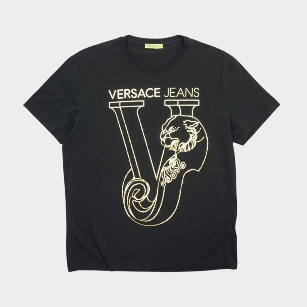 Versace Jeans Черна Тениска с Графика