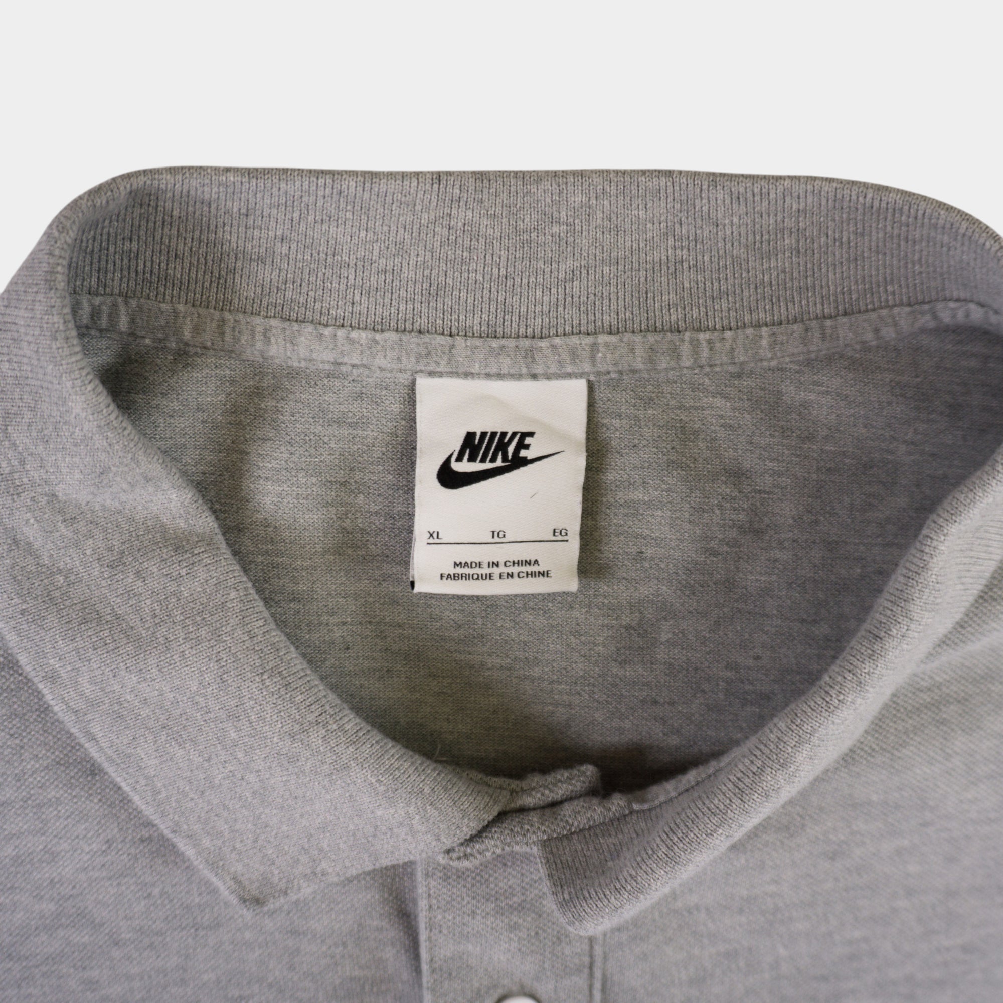 Nike Сива Тениска с Яка