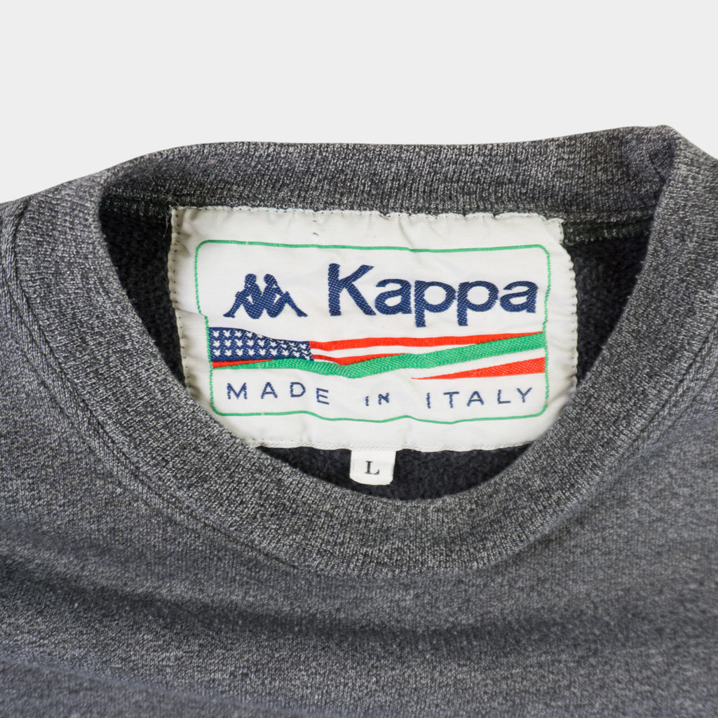 Kappa Винтидж 80-те Сива Тениска с Графика