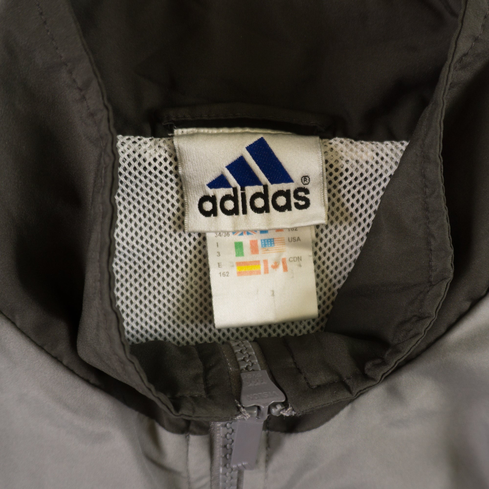 Adidas Винтидж 90-те Сиво Горнище