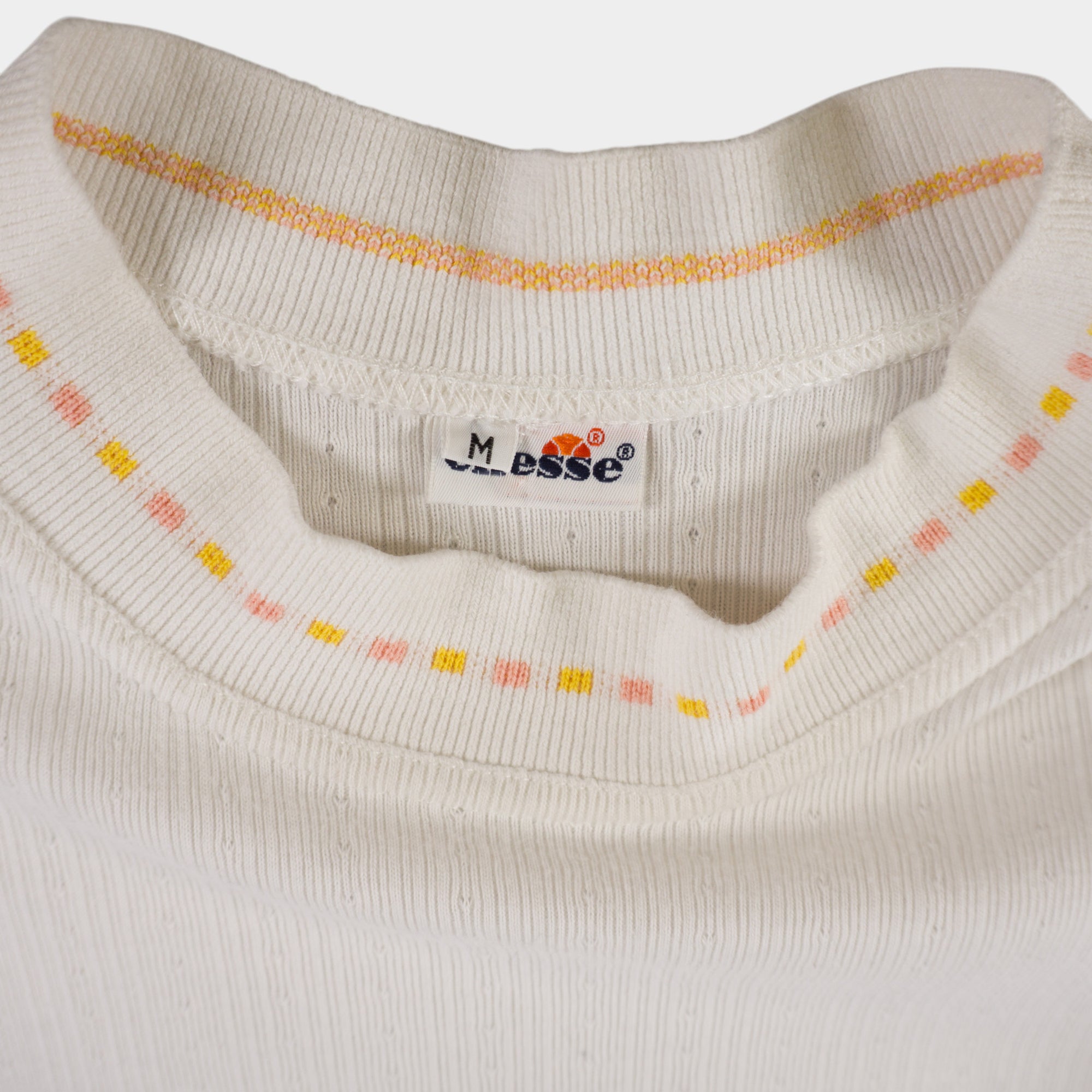 Ellesse Винтидж 80-те Бяла Тениска