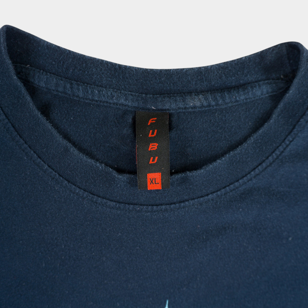Fubu Винтидж 2000-те Синя Тениска с Графика