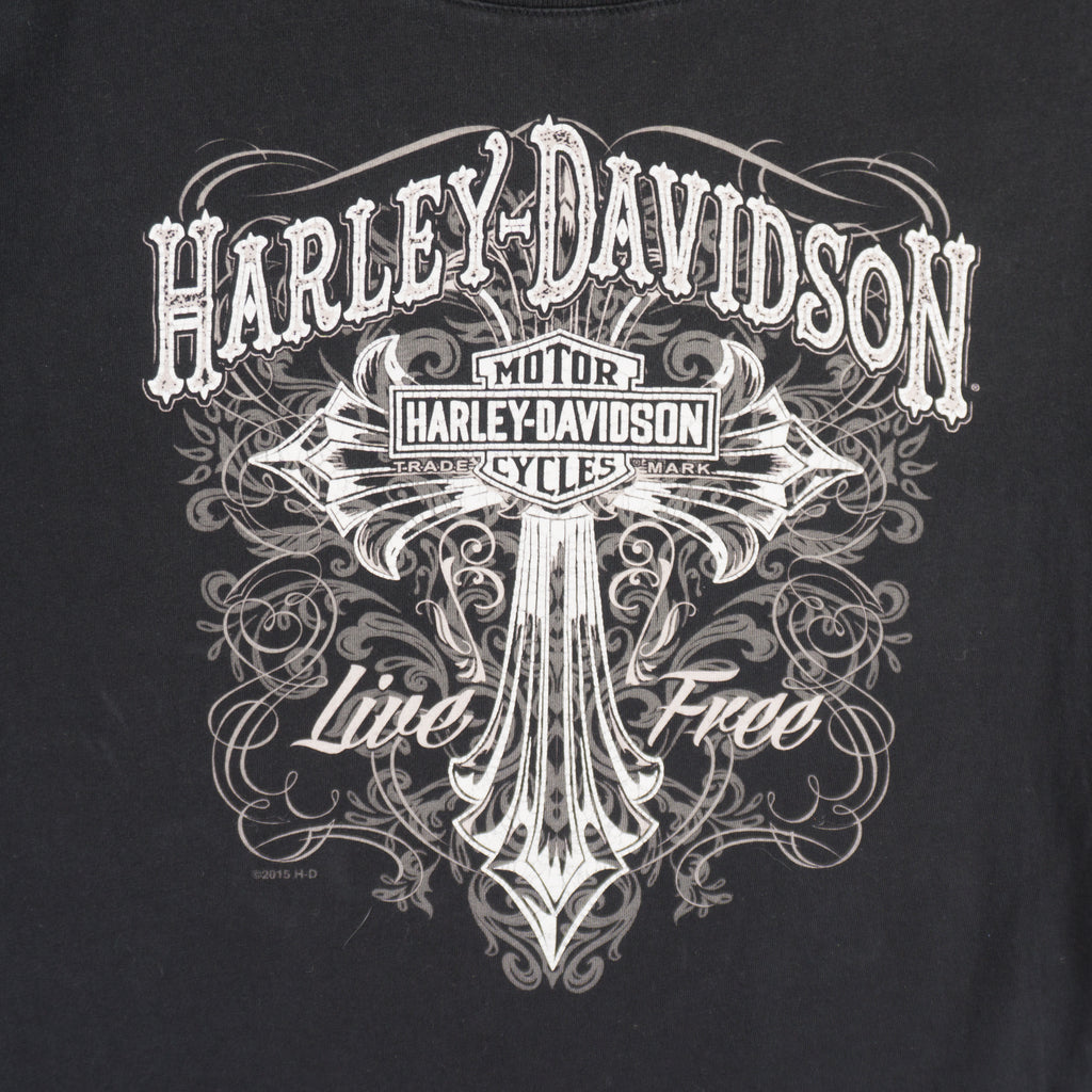 Harley-Davidson Черна Тениска с Графика