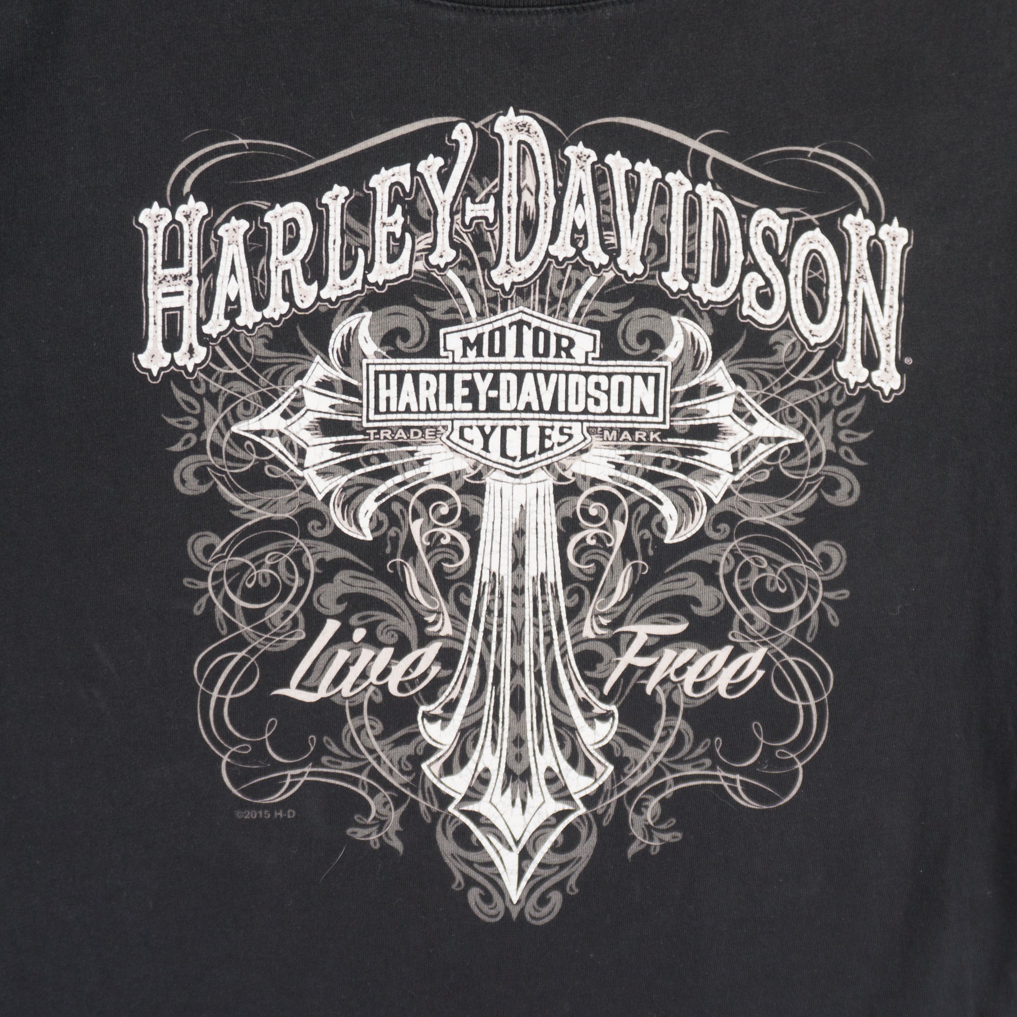 Harley-Davidson Черна Тениска с Графика