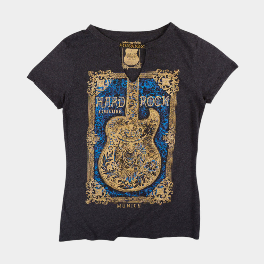 Hard Rock Couture Сива Тениска с Графика