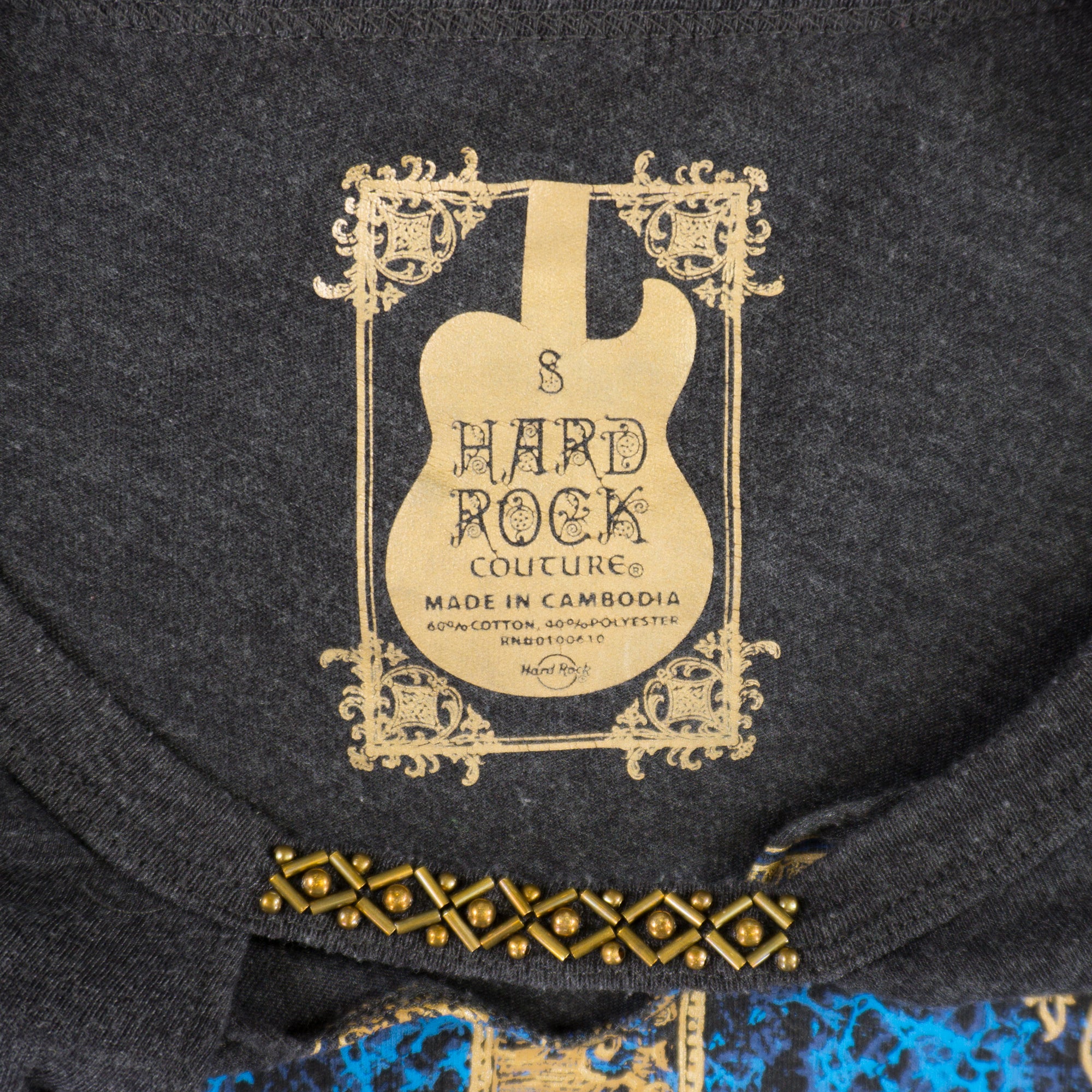 Hard Rock Couture Сива Тениска с Графика