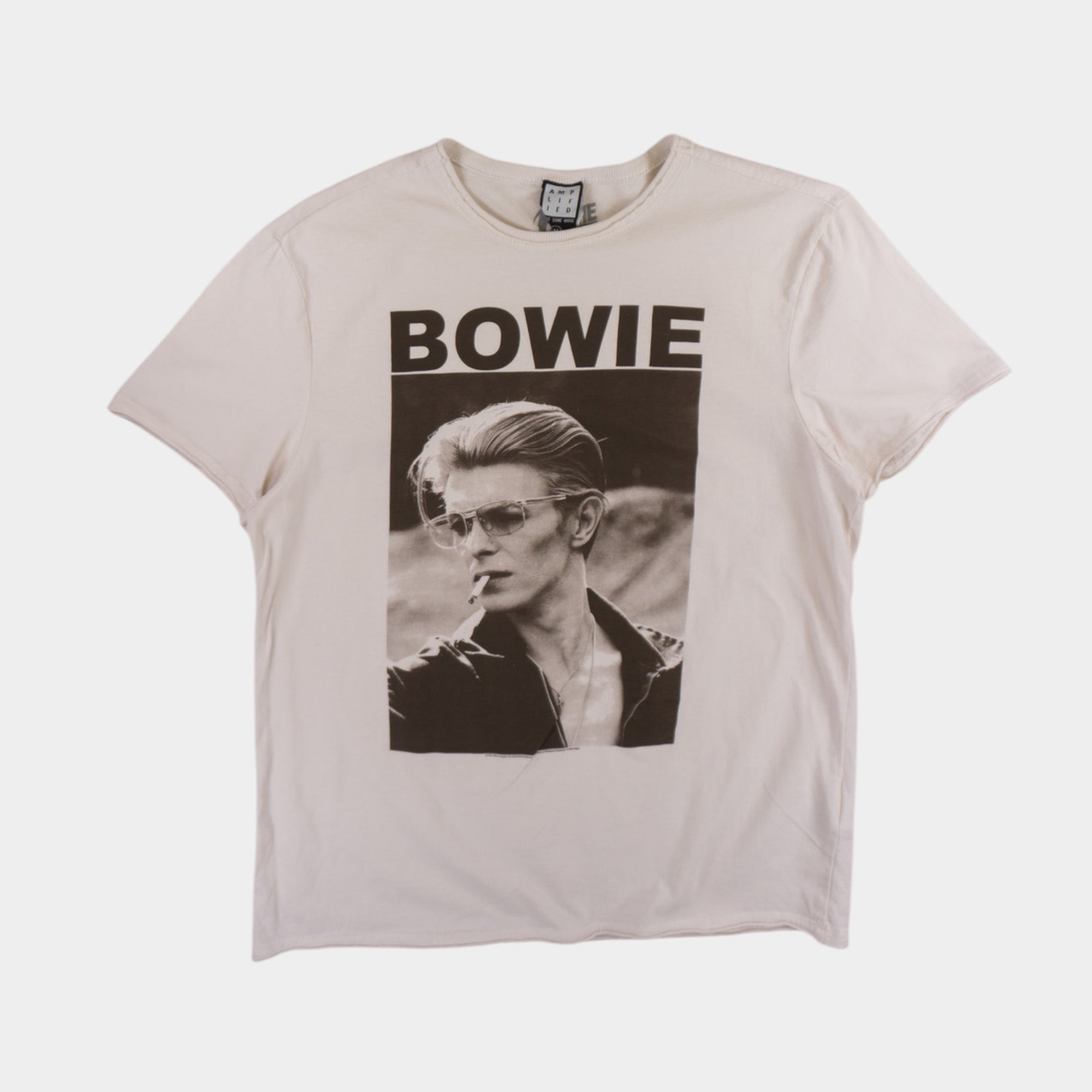 David Bowie Бяла Тениска с Графика