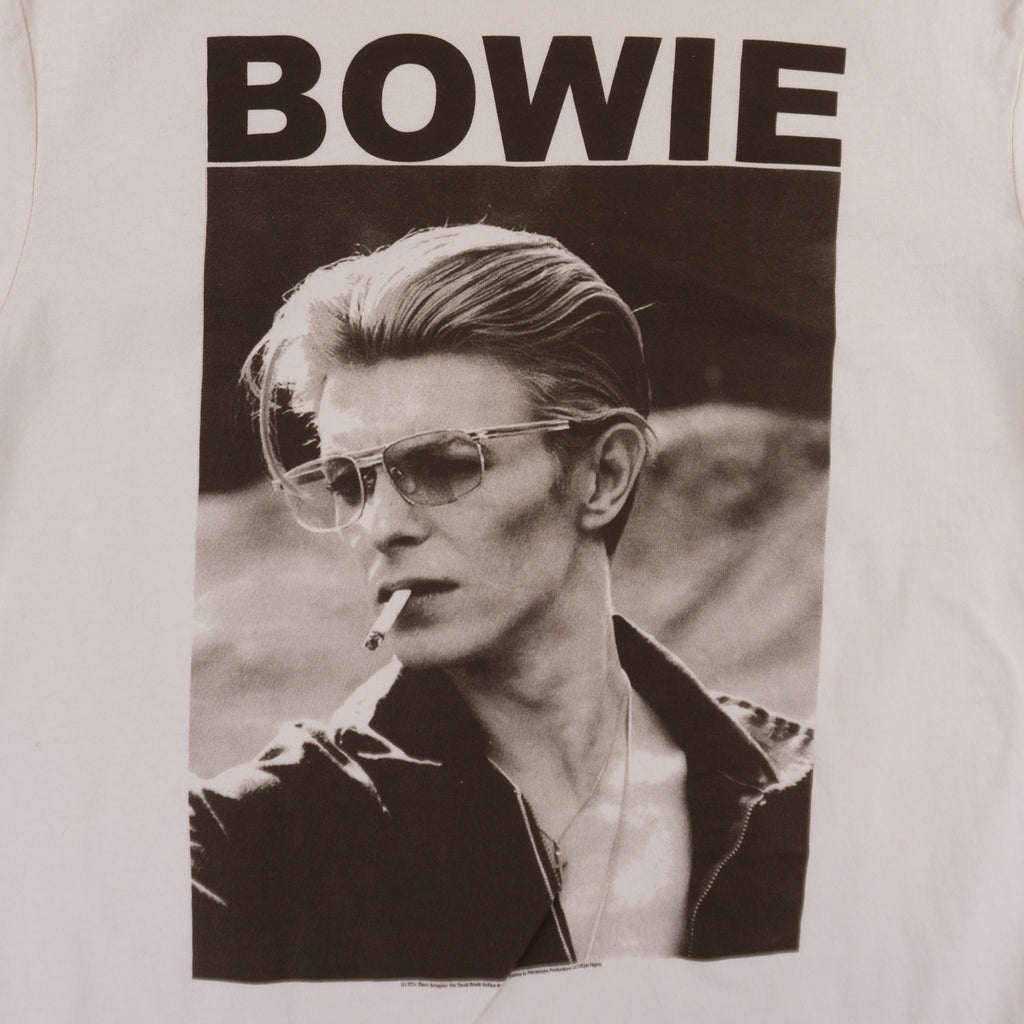 David Bowie Бяла Тениска с Графика