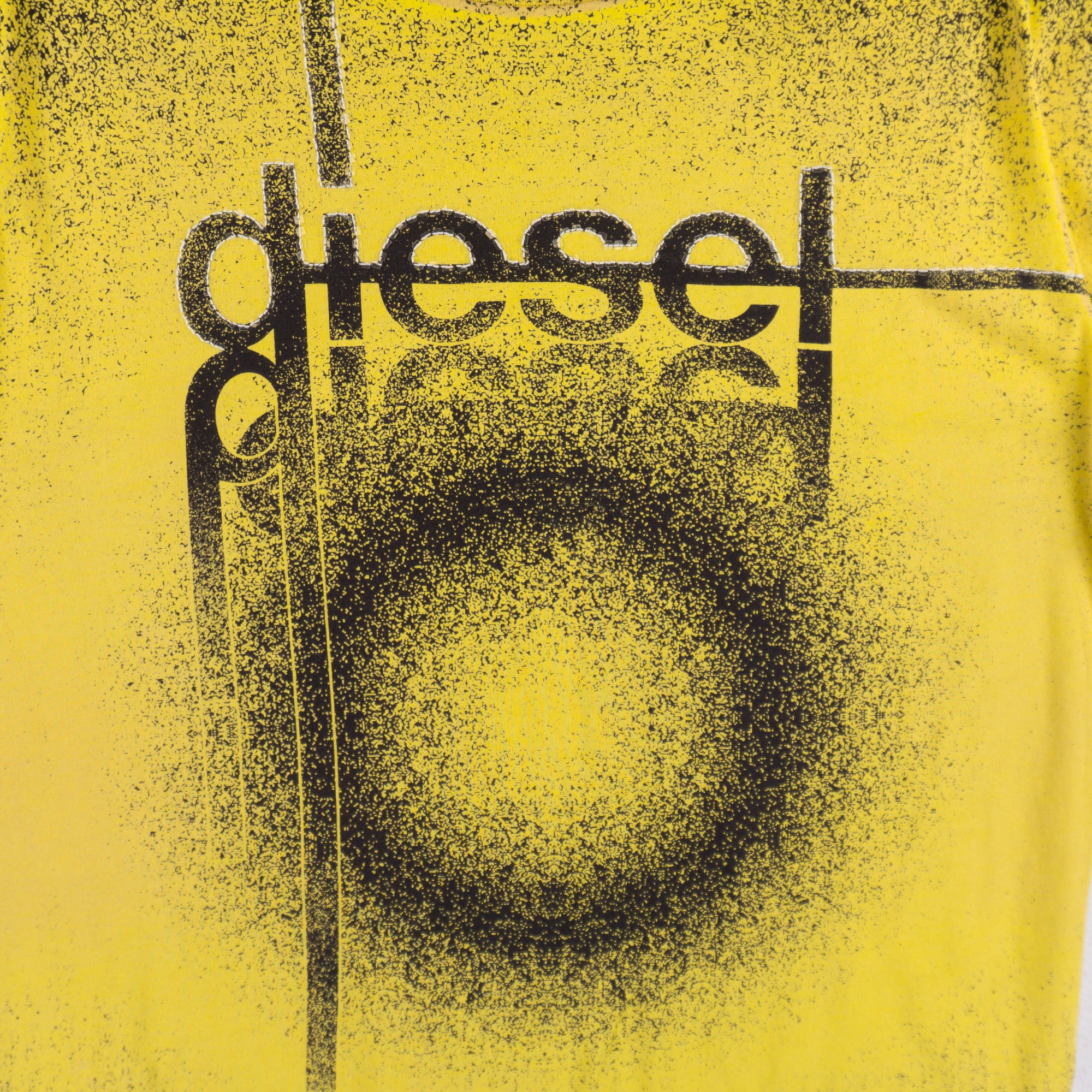 Diesel Винтидж 2000-те Жълта Тениска с Графика