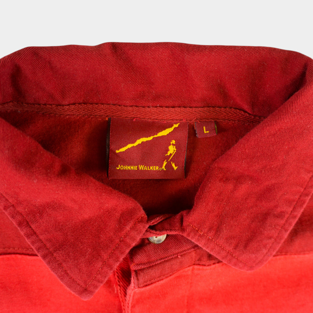 Johnnie Walker Червена Раирана Ръгби Блуза