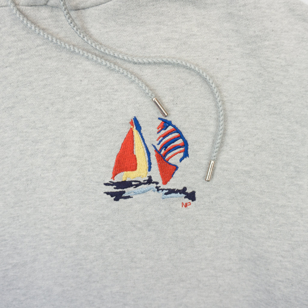 Norse Projects Сив Суичър с Бродерия
