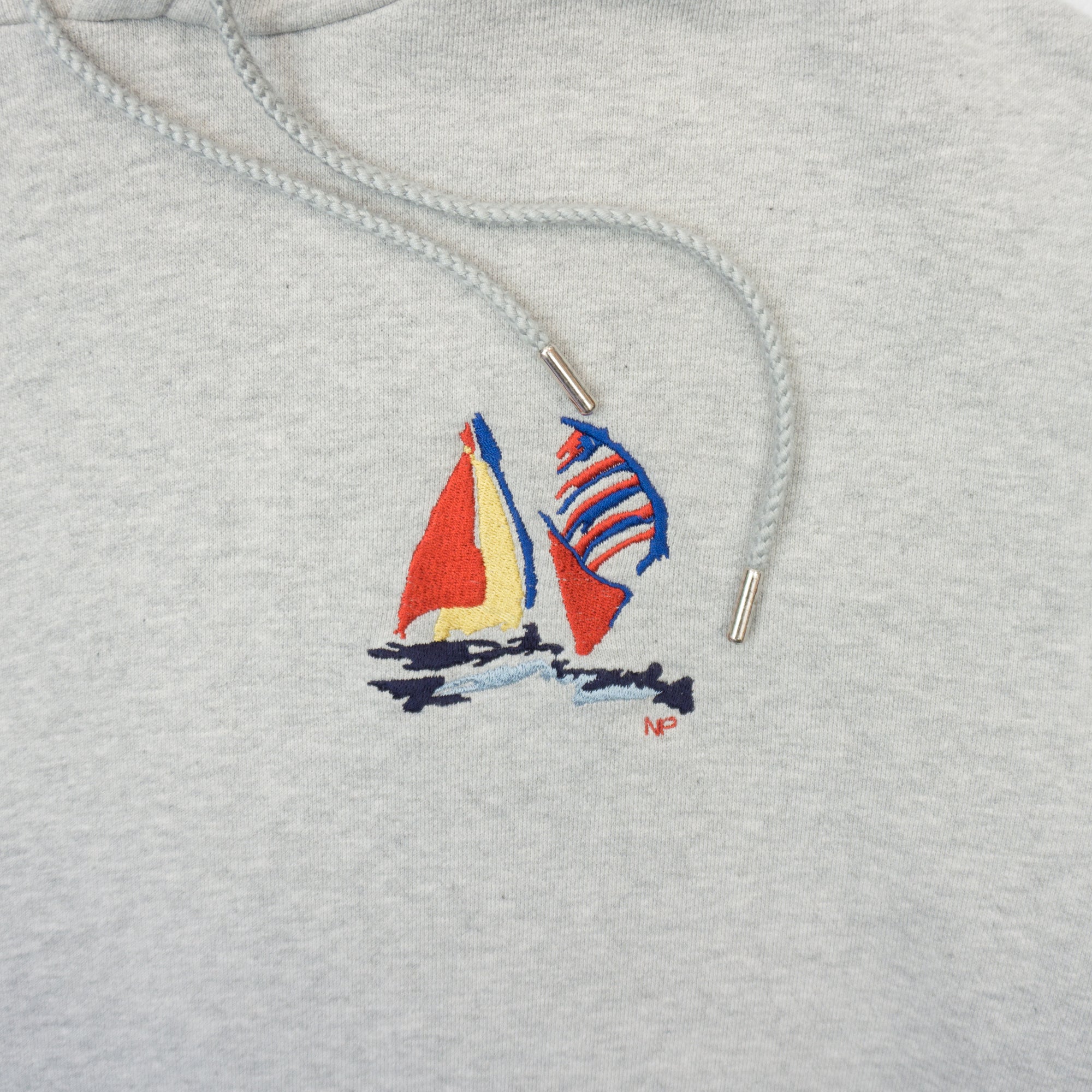 Norse Projects Сив Суичър с Бродерия