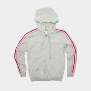 Adidas Сив Суичър с Цип и Бродирано Лого