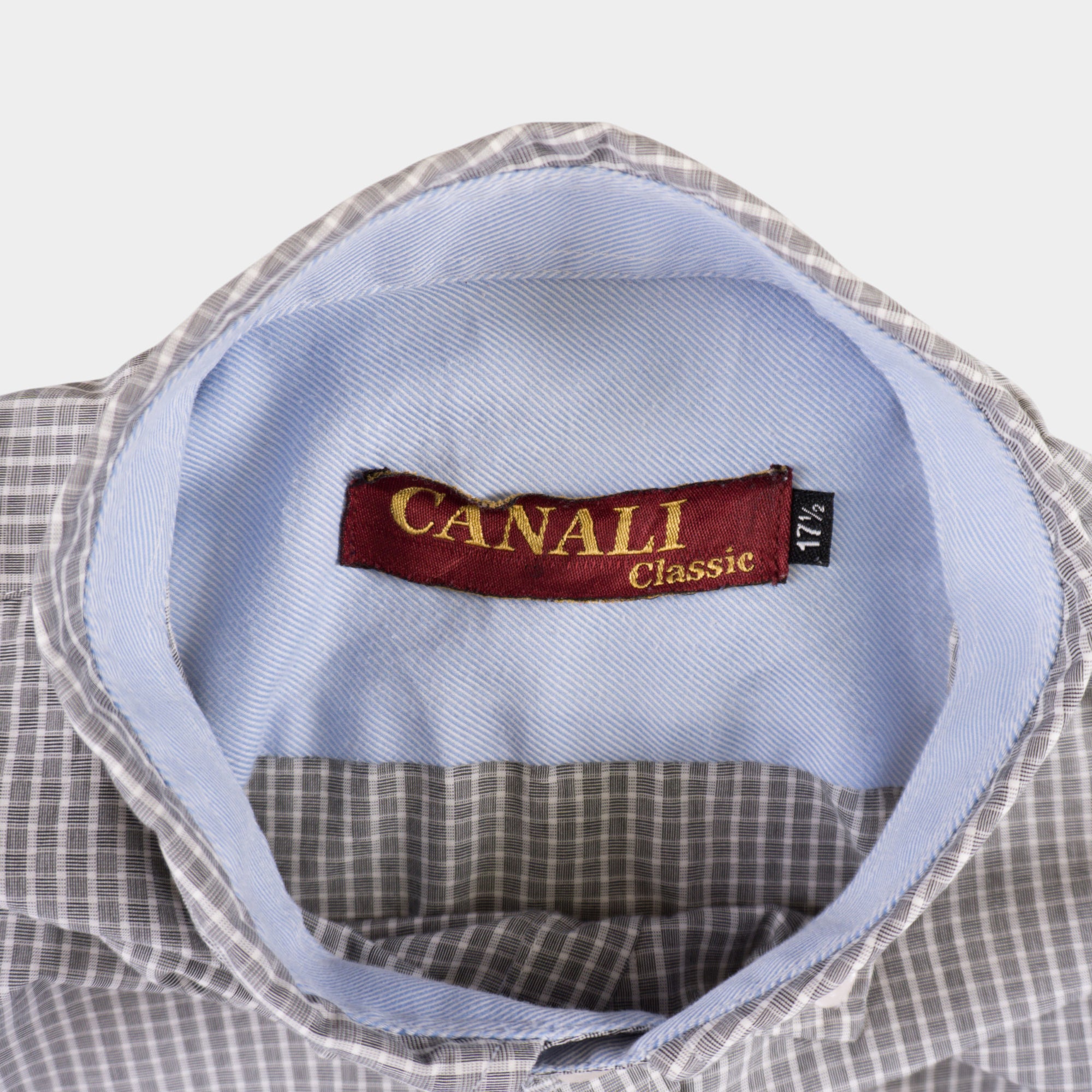 Canali Винтидж 2000-те Карирана Риза