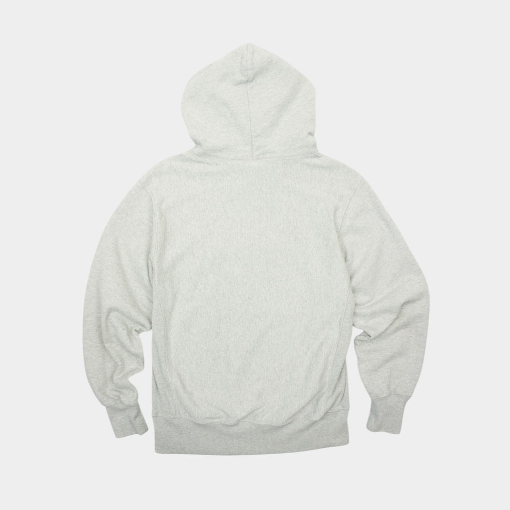 Champion Reverse Weave Сив Суичър с Голямо Бродирано Лого