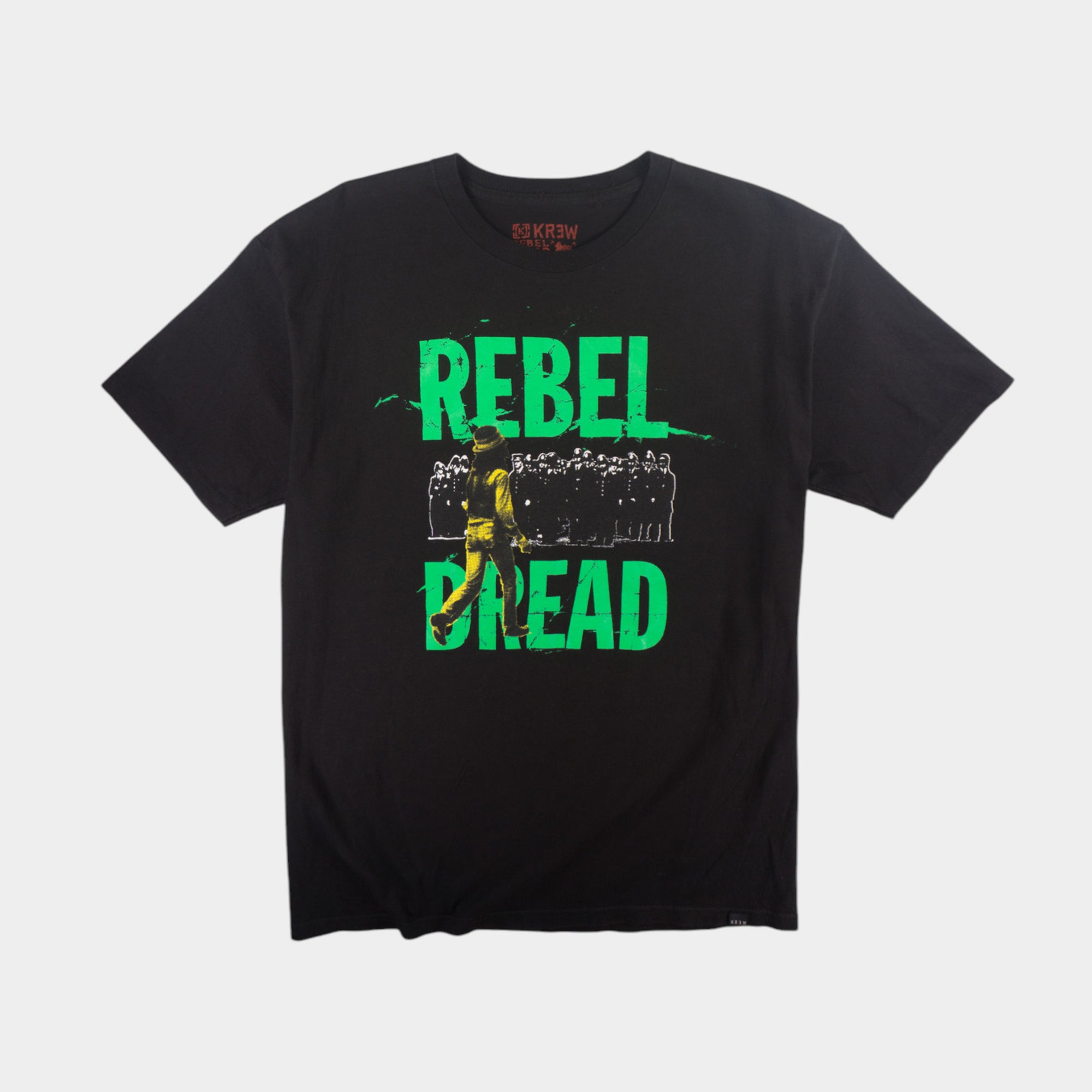 KR3W X Rebel Dread Черна Тениска с Графика