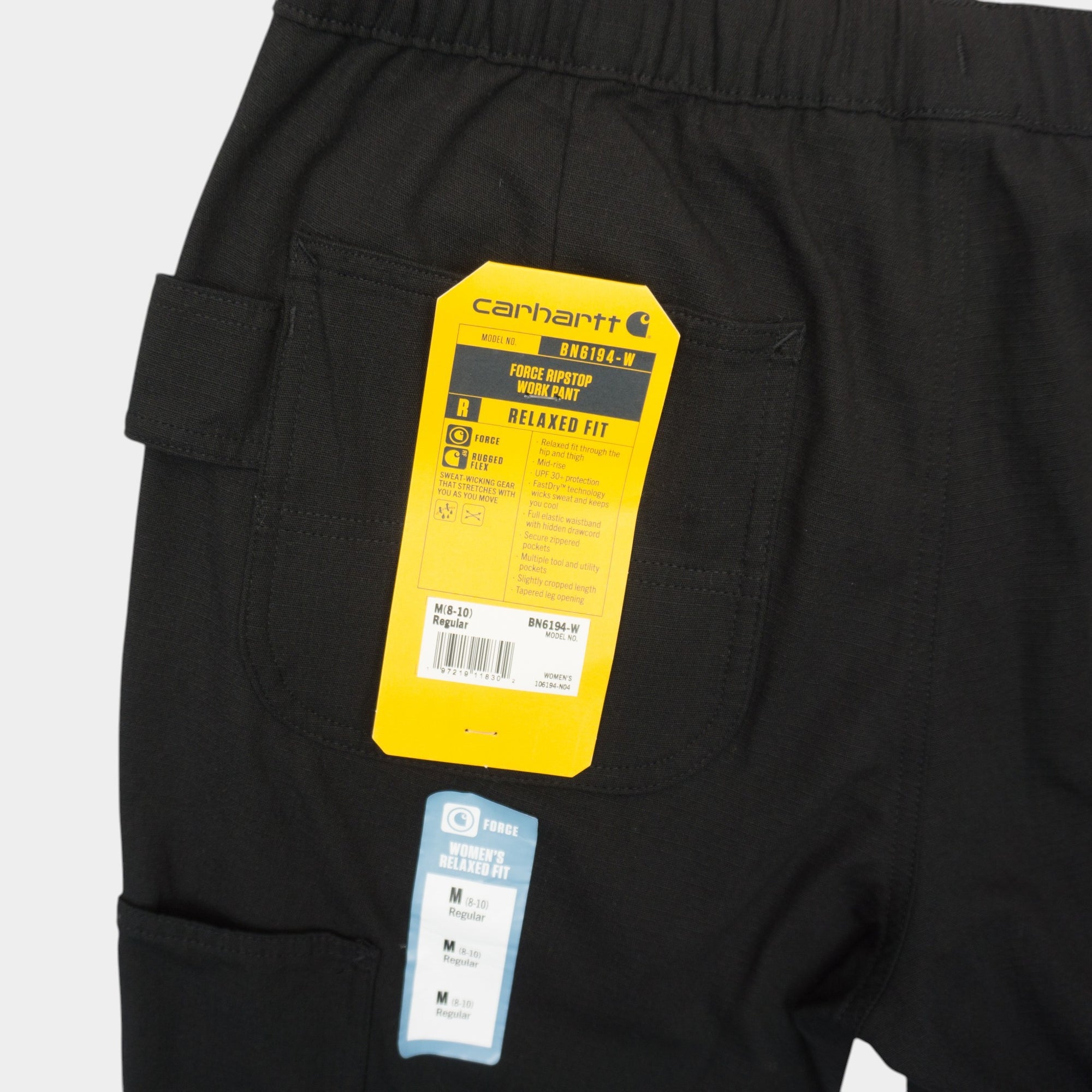 Carhartt Force Ripstop Черни Работни Панталони