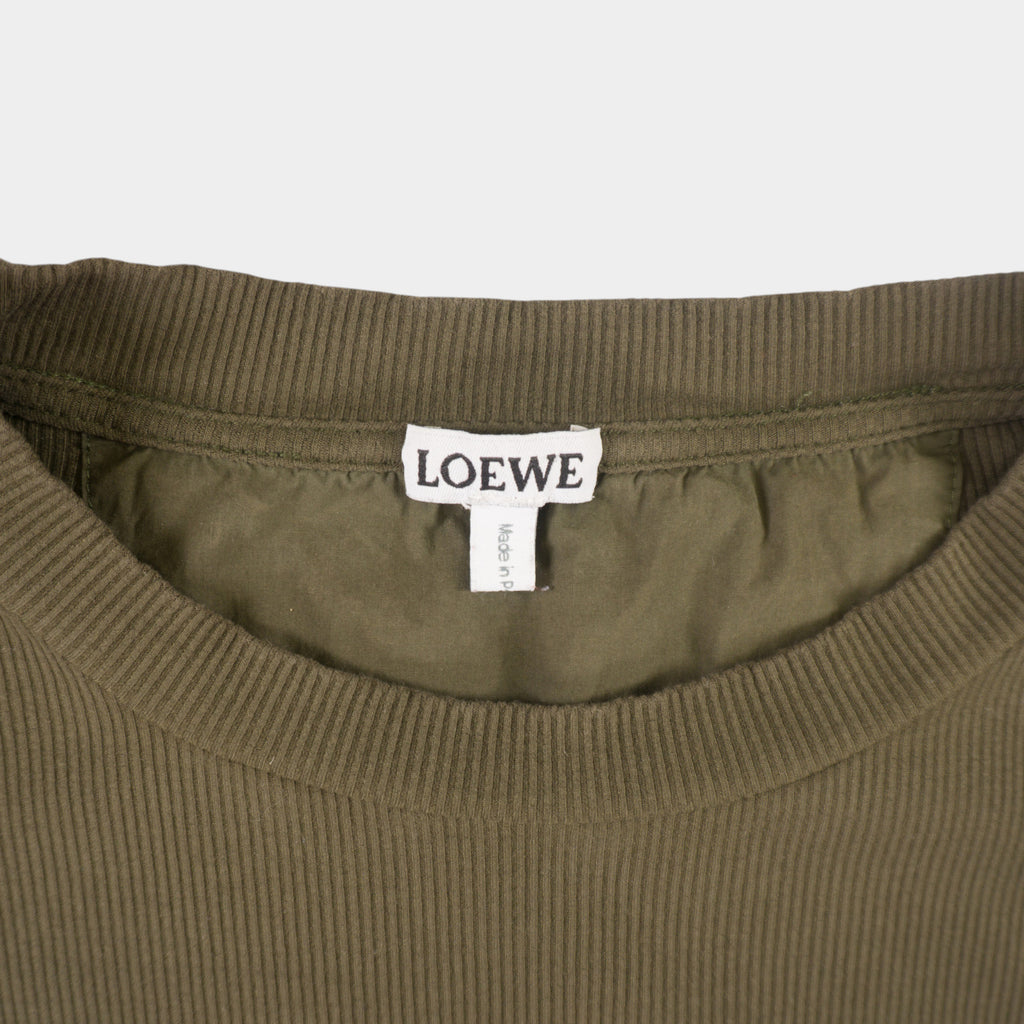 Loewe Зелена Тениска с Джоб