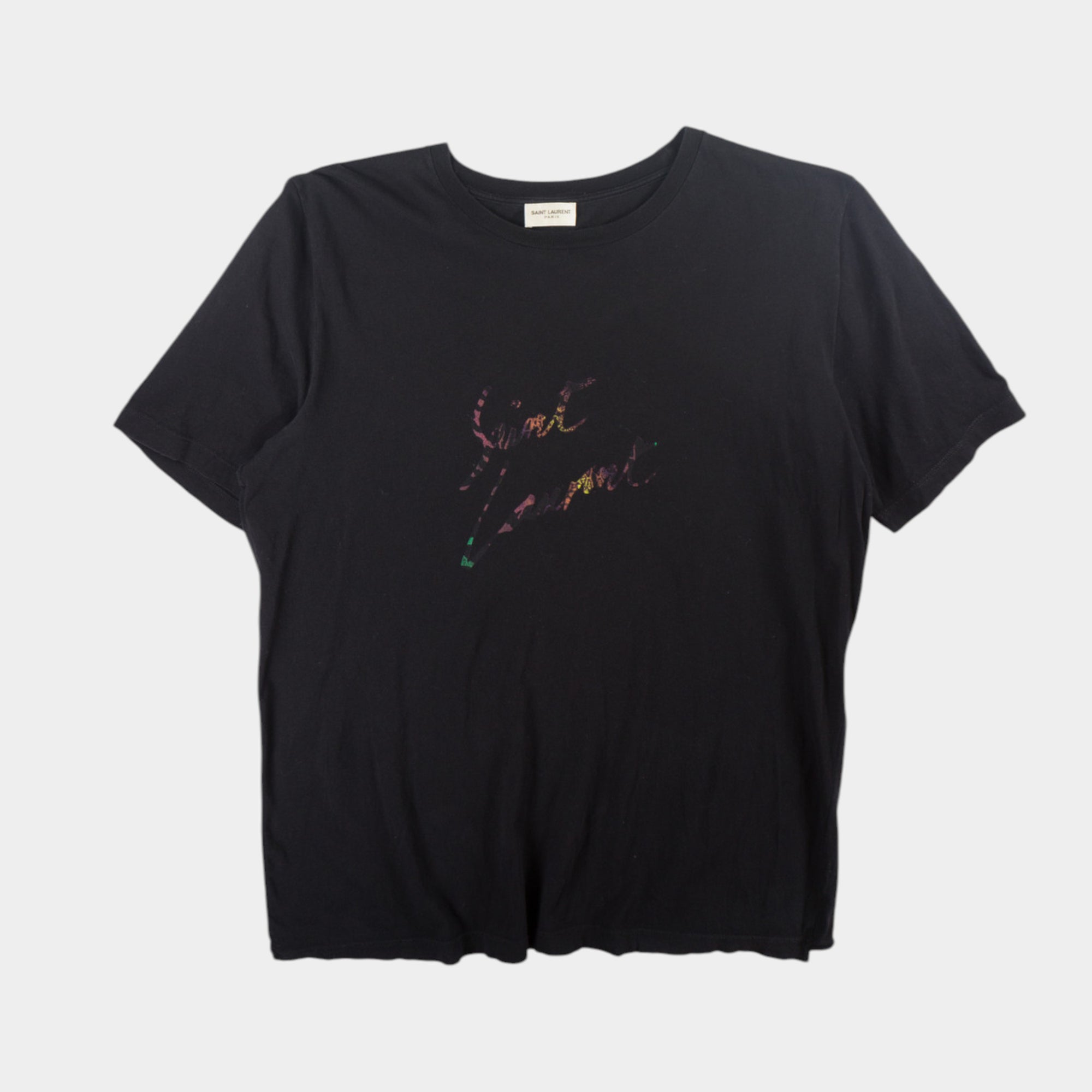 Saint Laurent Paris Черна Тениска