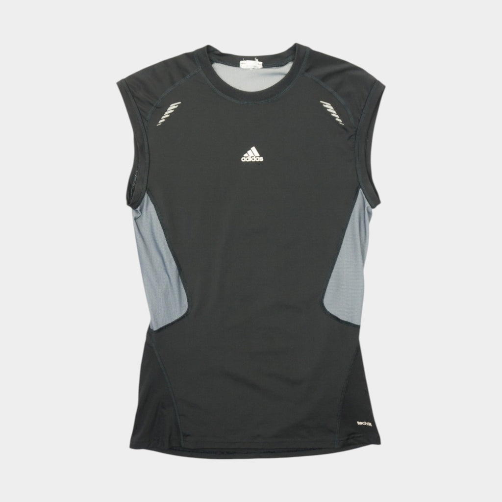 Adidas Techfit Compression Черен Потник с Малко Лого