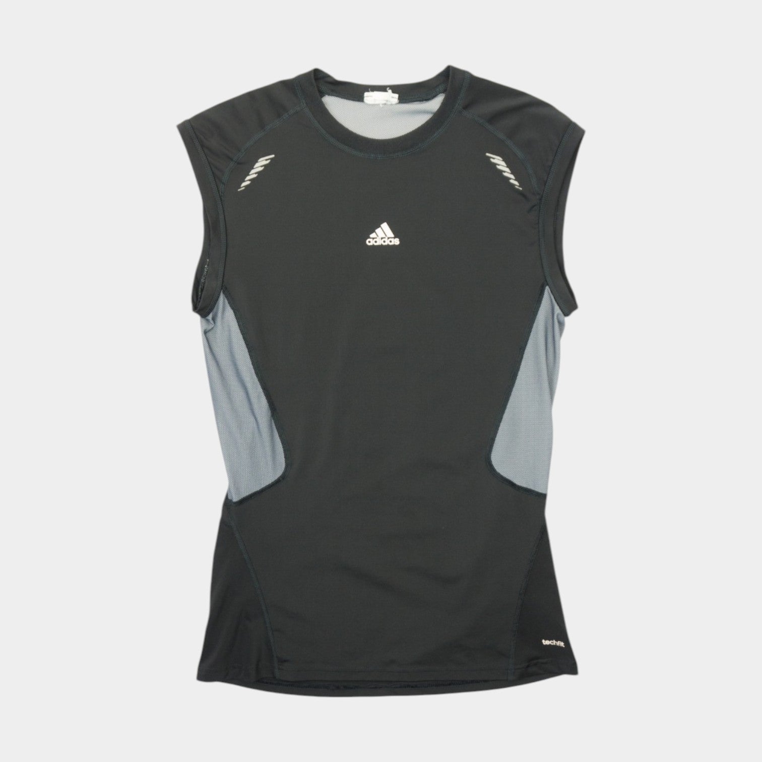 Adidas Techfit Compression Черен Потник с Малко Лого