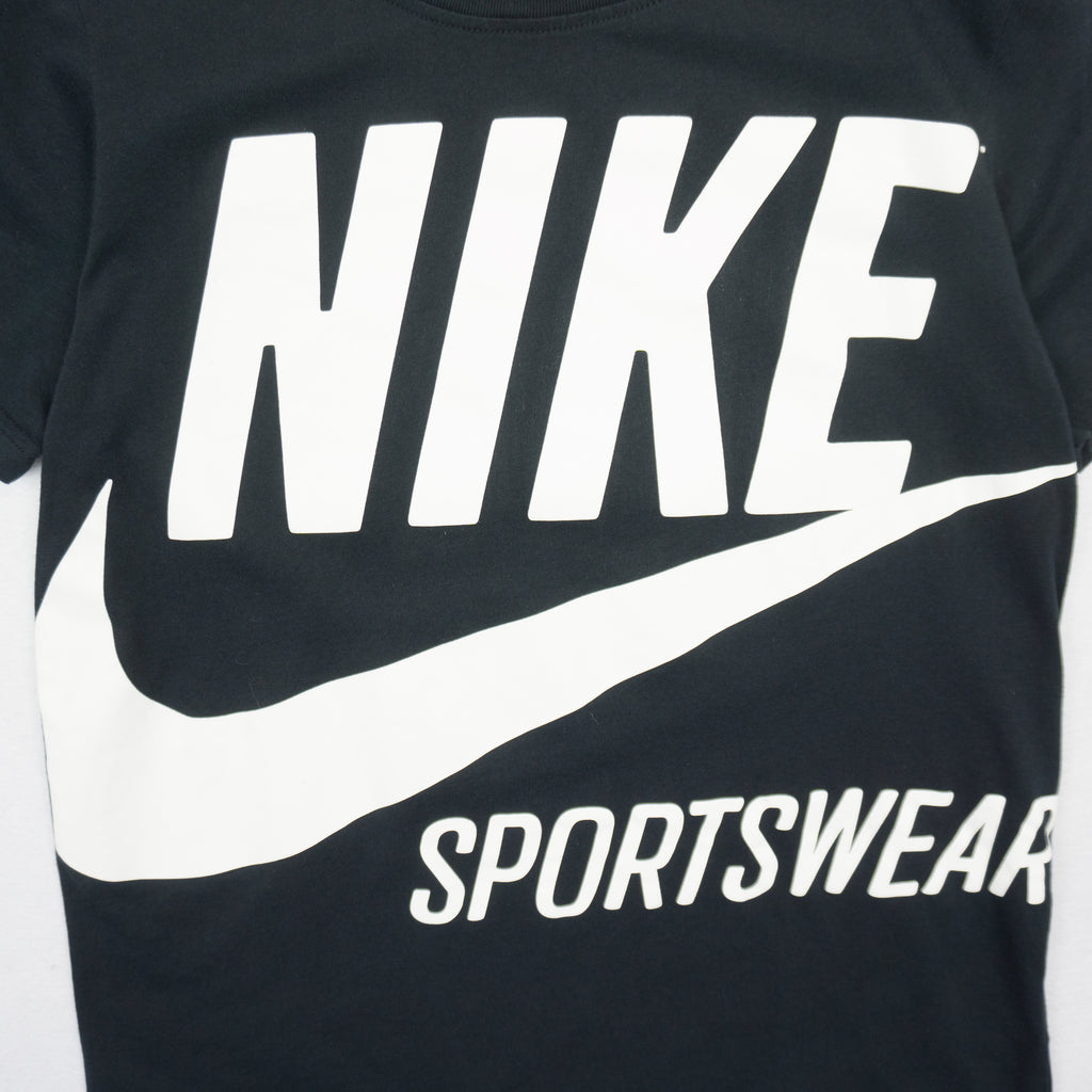 Nike Черна Тениска с Голямо Лого
