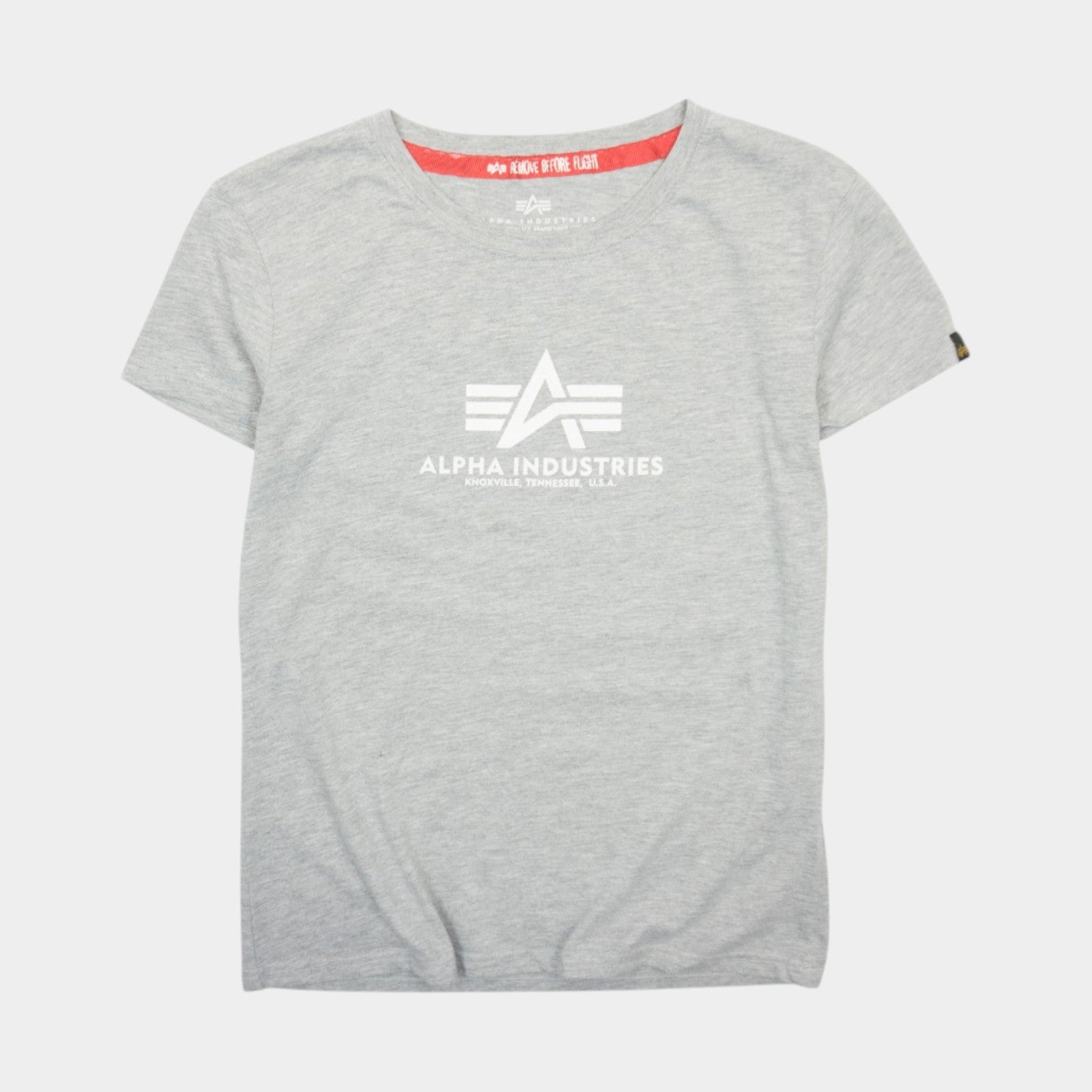 Alpha Industries Сива Тениска с Голямо Лого