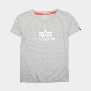 Alpha Industries Сива Тениска с Голямо Лого